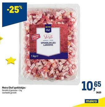 Makro Metro chef spekblokjes aanbieding