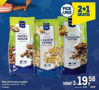 Makro Metro chef noten en pitten aanbieding