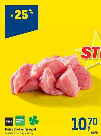 Makro Metro chef kalfsragout aanbieding