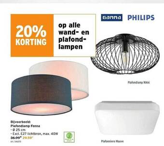 GAMMA Wand en plafondlampen aanbieding