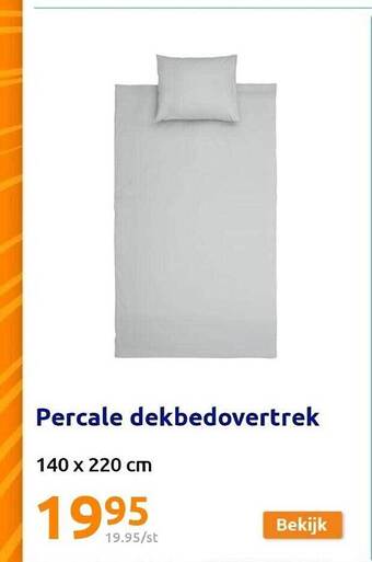 Action Percale dekbedovertrek aanbieding