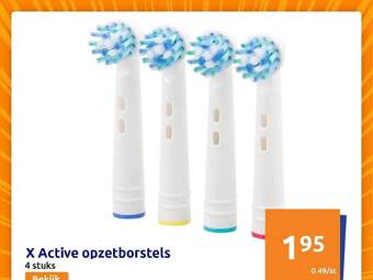 Action X active opzetborstels aanbieding