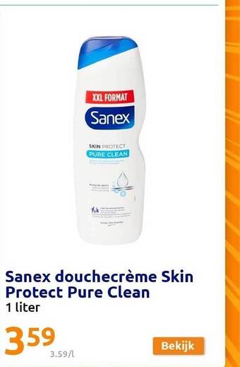 Action Sanex douchecrème skin protect pure clean aanbieding