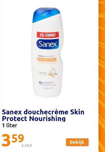 Action Sanex douchecrème skin protect nourishing aanbieding