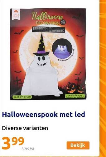 Action Halloweenspook met led aanbieding