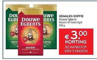 Alvo Gemalen koffie douwe egberts aanbieding