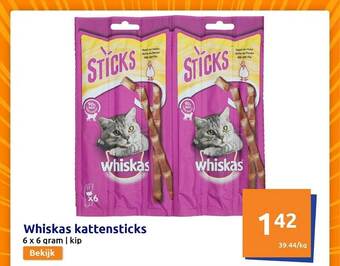 Action Whiskas kattensticks aanbieding