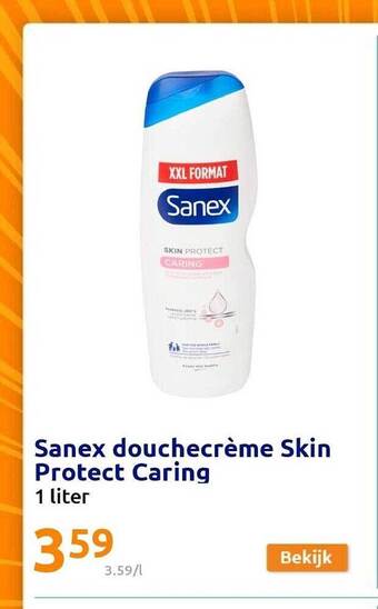 Action Sanex douchecrème skin protect caring aanbieding