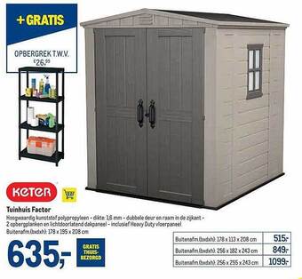 Makro Tuinhuis factor aanbieding