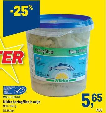 Makro Nikita haringfilet in azijn aanbieding