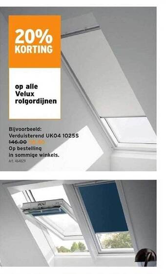 GAMMA Velux rolgordijnen aanbieding