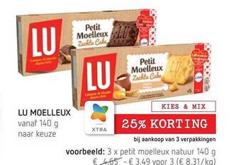 Spar Colruyt Lu moelleux aanbieding