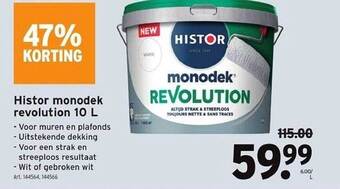 GAMMA Histor monodek revolution 10l aanbieding