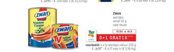 Zwan worstjes