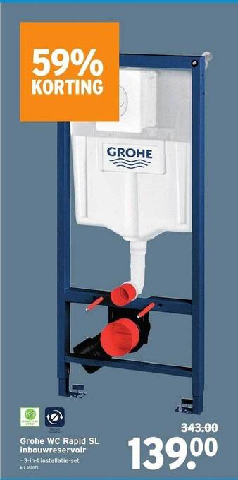 Grohe wc rapid sl inbouwreservoir