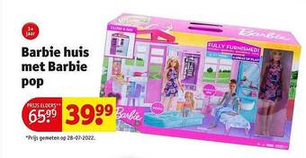 Barbie huis met barbie pop