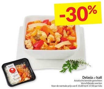Intermarché Delasia of Isali Aziatische Bereide Gerechten aanbieding