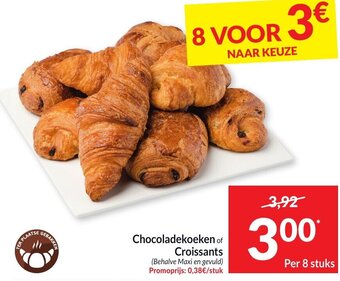 Intermarché Chocoladekoeken of Croissants 8 Stuks aanbieding