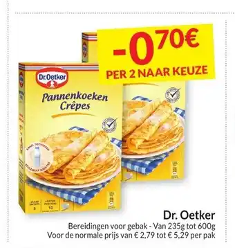 Intermarché Dr. Oetker Bereidingen voor Gebak - Van 235g tot 600g aanbieding