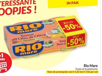Intermarché Rio Mare Tonijn Insalatissime aanbieding