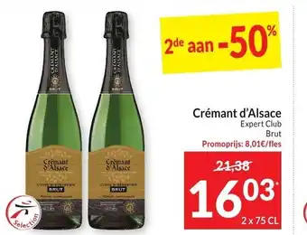 Intermarché Crémant D'Alsace Expert Club Brut 2 x 75cl aanbieding