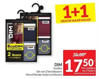 Intermarché DIM Ecodim Set Van 2 Herenboxers aanbieding