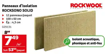 Panneaux d'Isolation Rocksono Solid