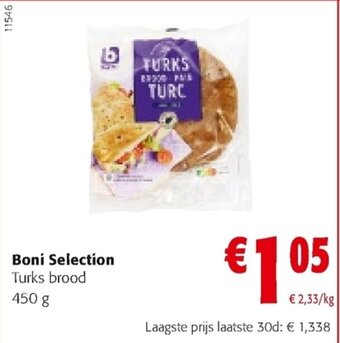 Colruyt Boni Selection Turks brood 450g aanbieding