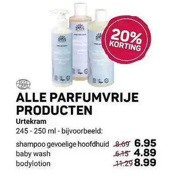 Alle parfumvrije producten urtekram