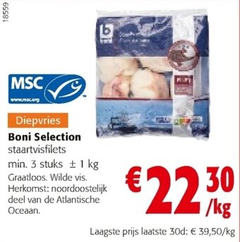 Colruyt Boni Selection staartvisfilets aanbieding