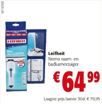 Leifheit Nemo raam- en badkamerzuiger