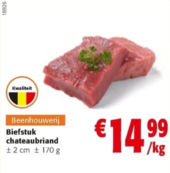 Colruyt Biefstuk chateaubriand aanbieding