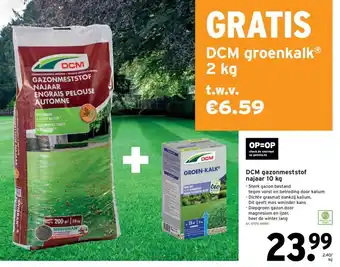 GAMMA DCM gazonmeststof najaar 10kg aanbieding