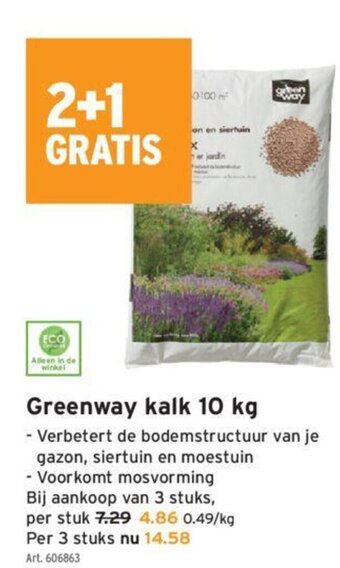 GAMMA Greenway kalk 10 kg aanbieding