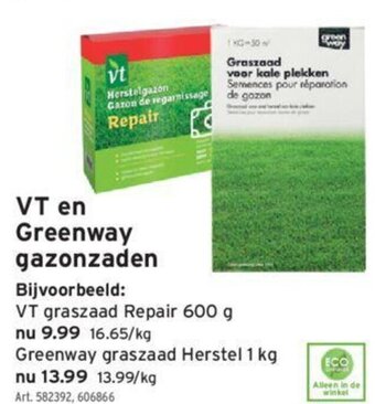 GAMMA Vt en greenway gazonzaden aanbieding