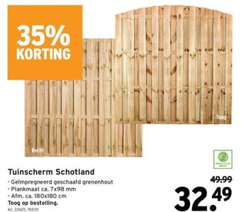 GAMMA Tuinscherm schotland aanbieding