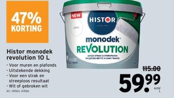 GAMMA Histor monodek revolution 10 L aanbieding