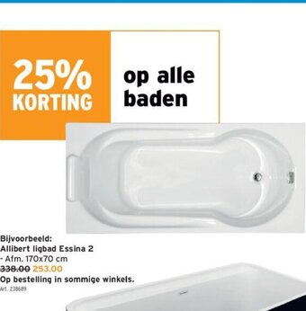 GAMMA Allibert ligbad essina 2 aanbieding