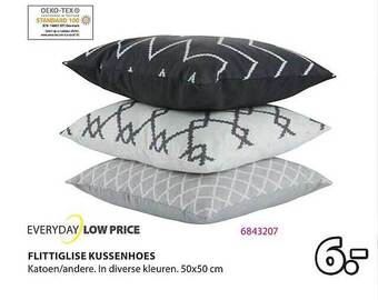 Jysk Flittiglise kussenhoes aanbieding