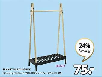 Jysk Jennet kledingrek aanbieding