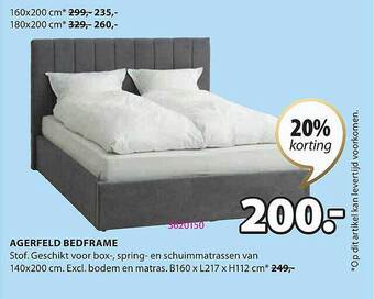 Jysk Agerfeld bedframe aanbieding