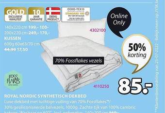 Jysk Royal nordic synthetisch dekbed aanbieding