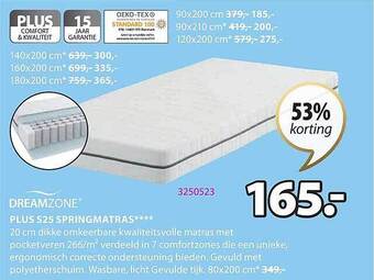 Plus s25 springmatras