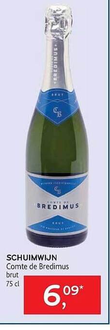 Alvo Schuimwijn comte de bredimus brut aanbieding