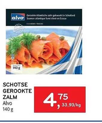 Alvo Schotse gerookte zalm aanbieding