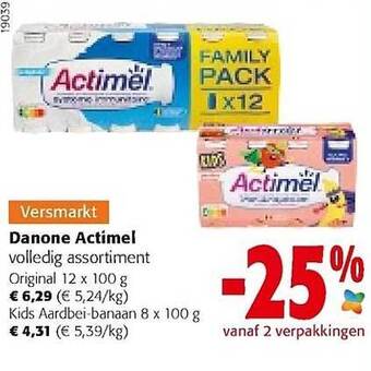 Colruyt Danone actimel aanbieding