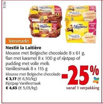 Colruyt Nestlé la laitière aanbieding
