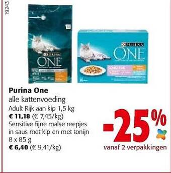 Colruyt Purina one kattenvoeding aanbieding