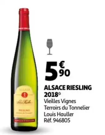 Auchan Alsace Riesling 2018 aanbieding