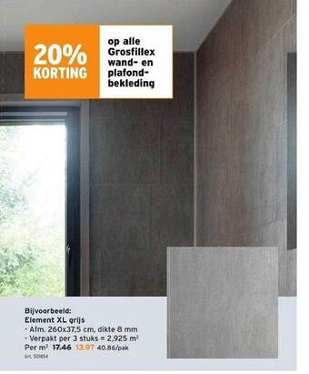 GAMMA Grosfillex wand- en plafondbekleding aanbieding